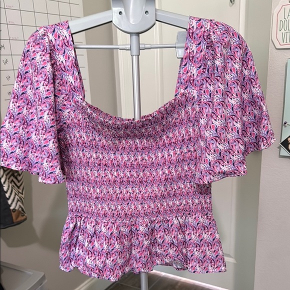 Simply Southern Purple Patterned Blouse - Picture 5 of 8